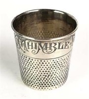 Webster Sterling Silver "Only and Thimbleful" Shot