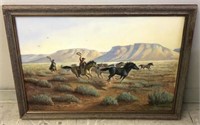 "Western Thunder" Acrylic on Canvas by Grant Lathe