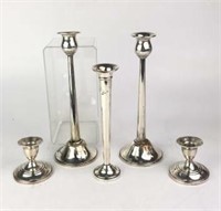 Weighted Sterling Silver Candlesticks