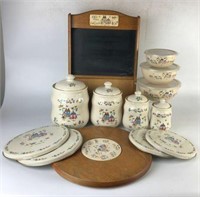 International Stoneware Canisters, Burner Covers