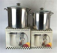 LNT 8 & 12 QT Stainless Steel Stock Pots