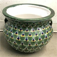 Colorful Pottery Planter Made in Mexico