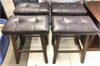 Counter Height Stools with Tufted Seats