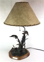 Tim Wolfe "Incoming" Metal Duck Lamp with Shade