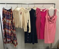 Vintage Dresses, Skirt and Sweaters
