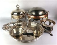 Selection of Silverplated Serving Pieces