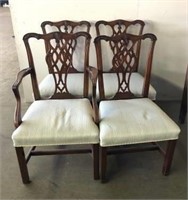 Wooden Carved Back Dining Chair