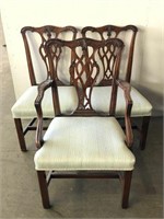 Wooden Carved Back Dining Chairs