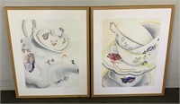 Edward Earle Signed Teapot & Cups Framed Prints