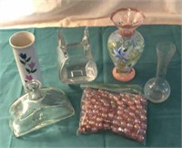 Lot of Misc. Vases & Vase ~ Beads