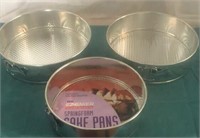 Set Of 3 Spring Form Cake Pans