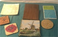 Assorted Lot Of Coasters And Trivets
