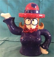 Red Hat Society Teapot