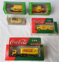 Lot of 5 Coca-Cola Trucks NIB