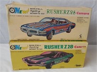 Pair of Rusher Z-28 Camaros Battery Operated