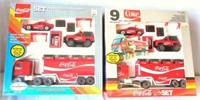 2 Sets of Coca-Cola Trucks NIB Remco