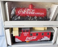 Pair of Large Scale Coca-Cola Train Cars NIB