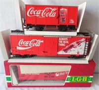 Lot of 3 Large Coca-Cola Train Cars NIB