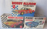 Lot of 3 Bobby Allison Car Models NIB