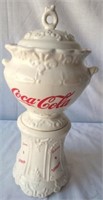Coca-Cola Cookie Jar-Porcelain-16 inches tall