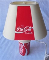 Coca-Cola Can Lamp-Plastic Shade -12" H