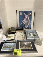 FRAMED KEY WEST ART SIGNED R E KENNEDY, FRAMES,