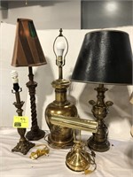 DESK LAMP, BRASS STYLE LAMPS