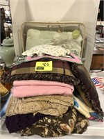 AFGHANS, PILLOW, QUEEN COMFORTER, (2) SHAMS,