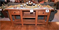 Sofa table 30" t x 58" w x 16" d