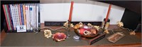 Cookbooks & decor on counter