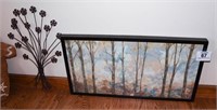 Framed trees picture 22" x 40"