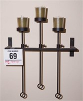 Wall sconces (2) 17" t