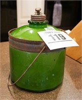 Glass kerosene oil stove bottle? 9" t x 7" d