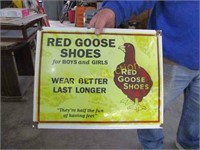 RED GOOSE SHOES SIGN