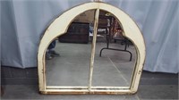 ANTIQUE WINDOW FRAME MIRROR