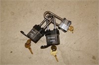 3pc Master Lock Commercial & Pro Series Locks