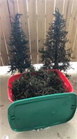 2 Christmas trees and LARGE group of county