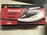 Black & Decker stowaway travel iron