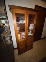 Wood Cabinet 35"X14"X69"