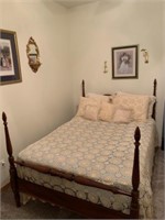 Antique Full Size  Bed w/ Mattress, Box Springs,