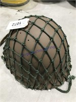 Metal helmet w/ netting