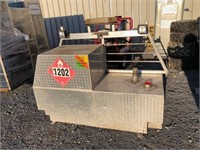 Checker Plate Fuel Tank Tool Box approx 300 Ltrs