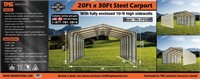 20Ft x 30Ft All-steel Carport