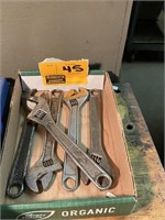 Lot 10" Crescent Wrenches