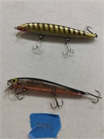 two shallow dive lures