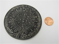 Enlarged Copy of Azteca Y Piedra Del Sol Coin