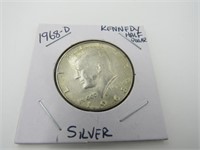 1968-D Kennedy Half Dollar, Silver