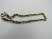 45.45 grams Rope Chain Bracelet, Silver