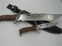 Black Sheath with Two Knives Different Sizes