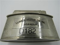 KW Capri Lighter, Engraved Luneta Motor Co. Inc.